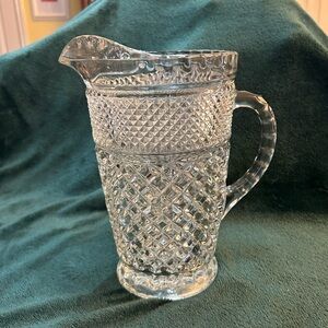 Vintage Cut Glass Pitcher